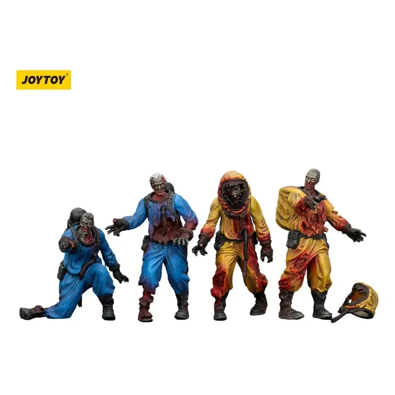 Zombie Dark Source Action Figurr 4-Pack Biochemical Lab Team 8 cm
