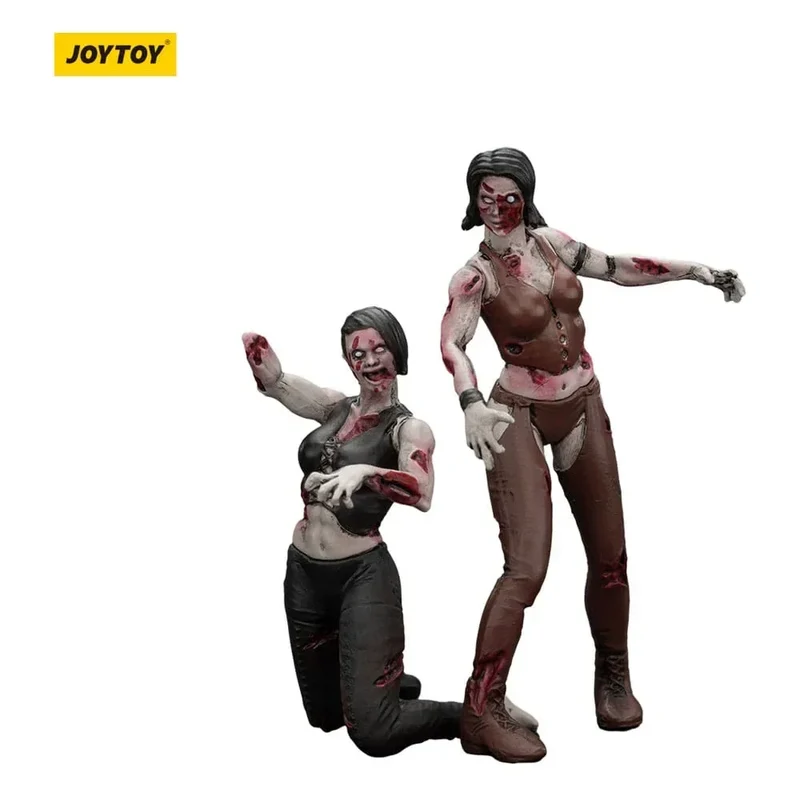 Zombie Dark Source Action Figurr 2-Pack - Kvinnliga Brottare 8 cm