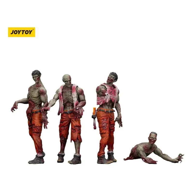 Zombie Dark Source Action Figurr 4-Pack Mechanic Team 8 cm