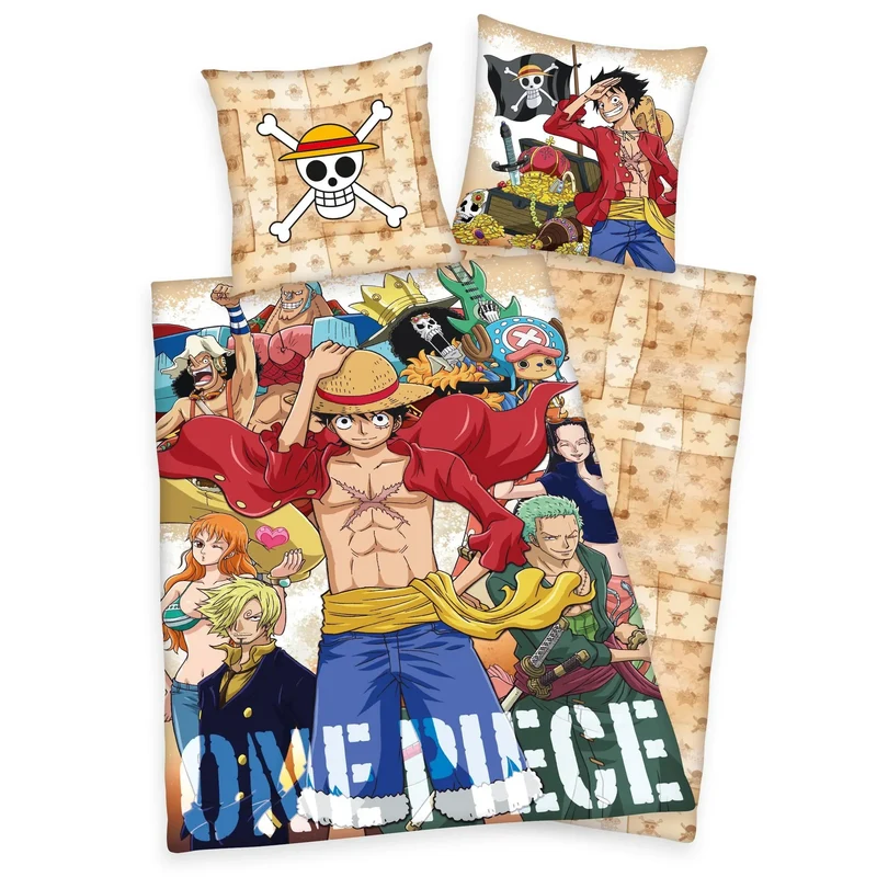 One Piece Påslakan-set Crew 135x200 cm