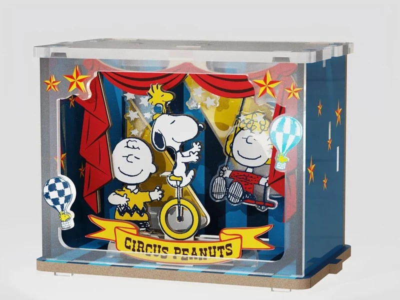 Peanuts Puremind DIY Byggsats Mini Scen Talent Show