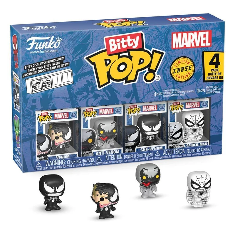 Spider-Man Bitty POP! Figur 4-Pack Series 3 - 2 cm