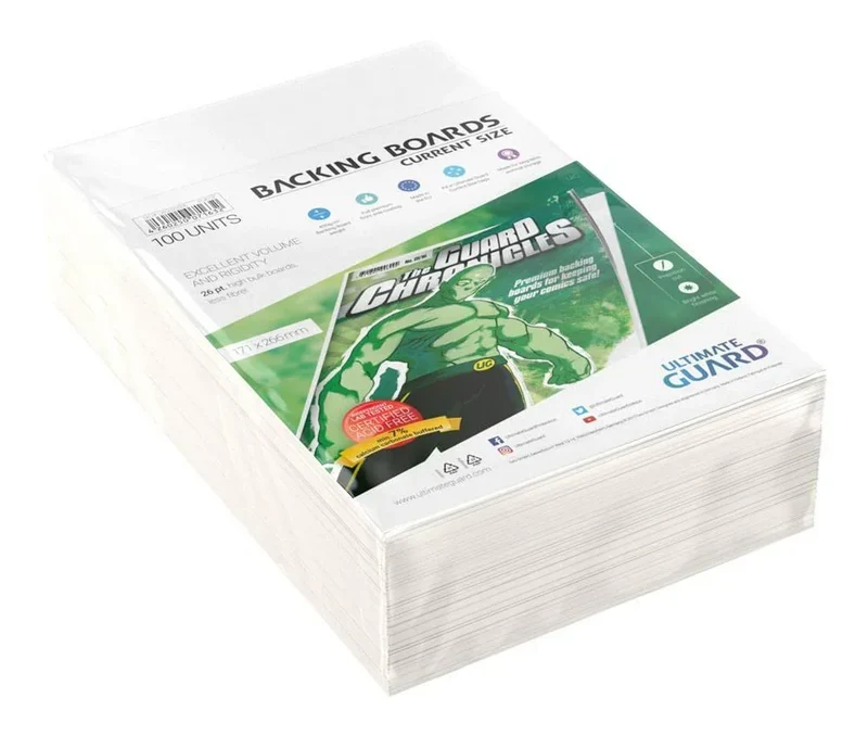 Ultimate Guard Comic Backing Boards (100 st) - Aktuell storlek