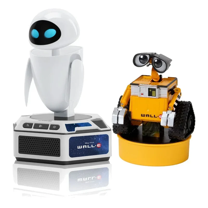 Wall-E Interaktiva Mini Robotar 2-Pack: Wall-E & Eve - Engelsk Version