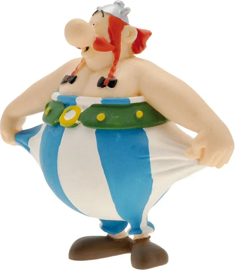 Asterix Figur Obelix Hållande sina byxor 8 cm