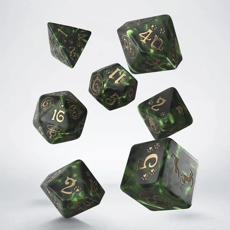 CATS Dice Set: Pixel - Polyhedral Tärningar för Spelälskare