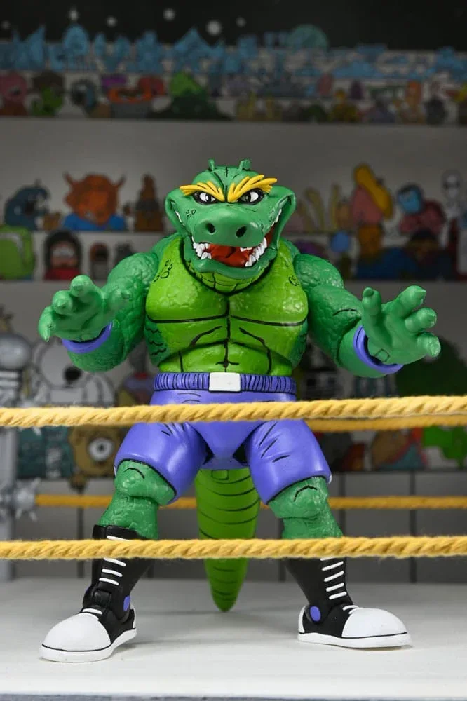 Teenage Mutant Ninja Turtles (Archie Comics) Action Figur Stump Wrestling Leatherhead 18 cm
