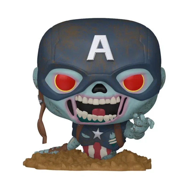 Marvel Zombies POP! Marvel Figur Captain America 9 cm