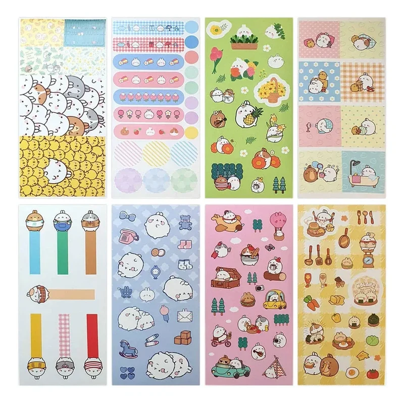 Molang Sticker Pack Happy Days - Klistermärken för Lyckliga Dagar
