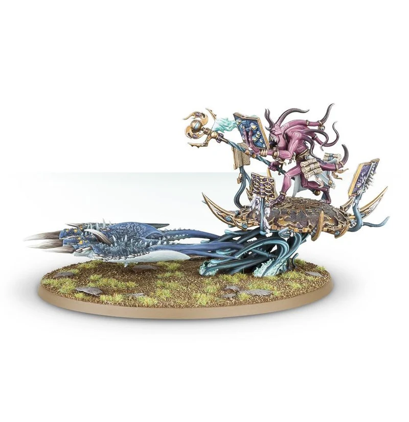 Warhammer: Age of Sigmar - Disciples Of Tzeentch - Fateskimmer, Herald of Tzeentch on Burning Chariot