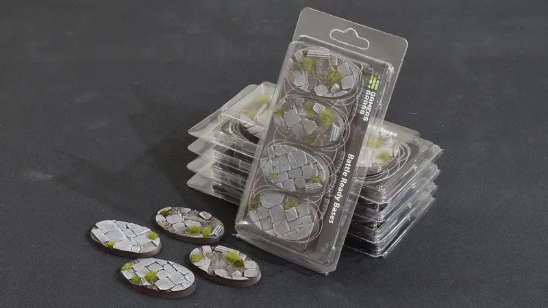 Gamers Grass - Battle Ready Bases - Temple - Oval 60mm (4st)
