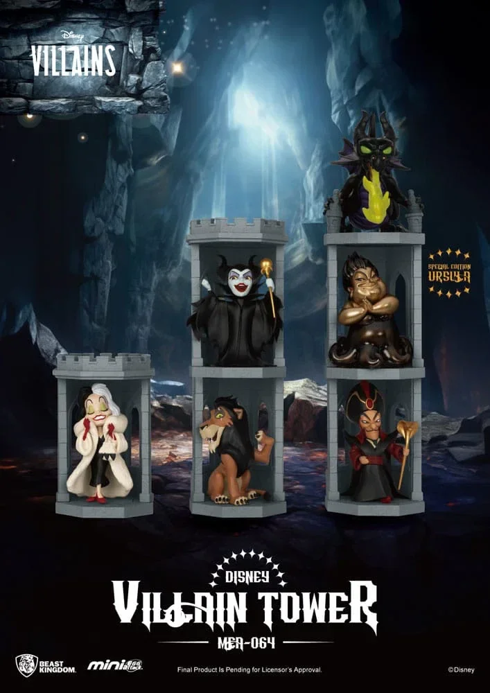 Disney Villains Mini Egg Attack Blind Box Figurer - Serie Villain Tower 12 cm Assortment (6)
