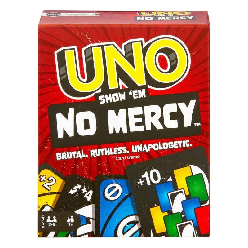 UNO Card Game No Mercy - Klassisk Kortspel