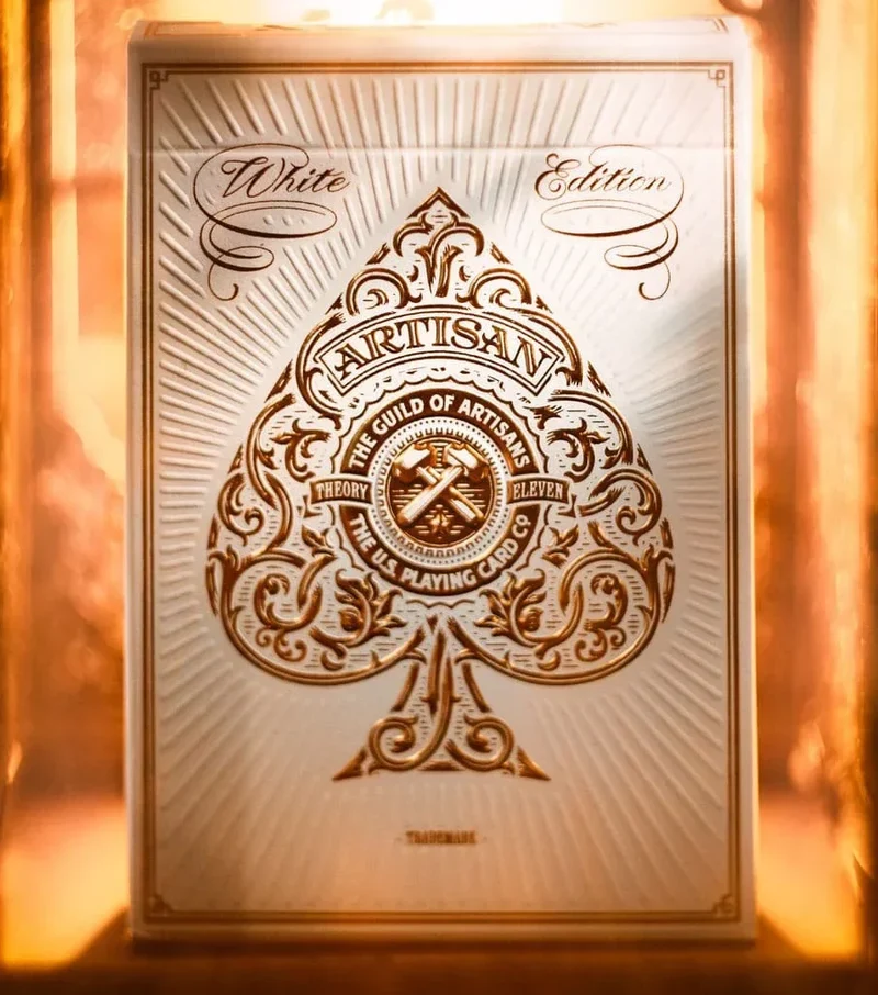 Artisan Playing Cards White - Premium Quality Deck