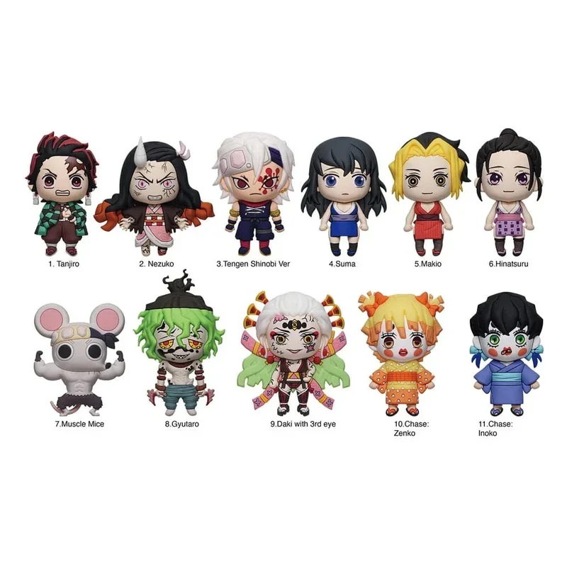 Demon Slayer: Kimetsu no Yaiba 3D PVC Bag Clips Series 6