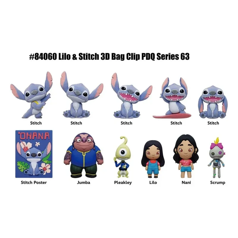 Lilo & Stitch Film 3D Skumväska Clips Serie 1 Display (24)