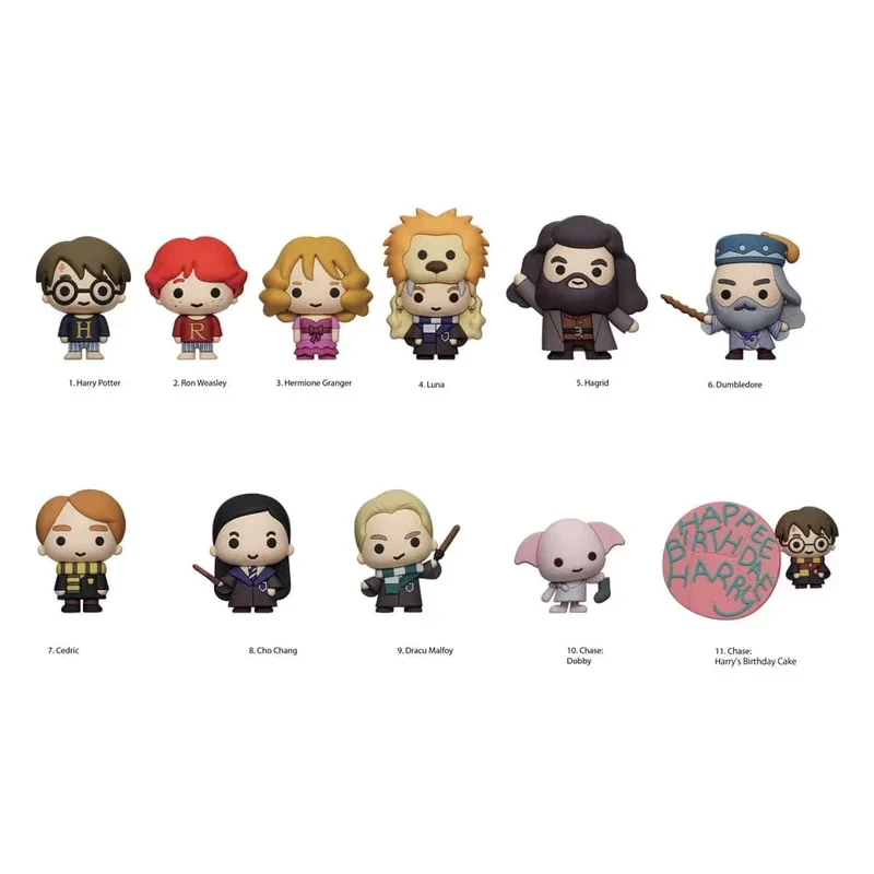 Harry Potter 3D PVC Bag Clips Serie 12 Display (24)