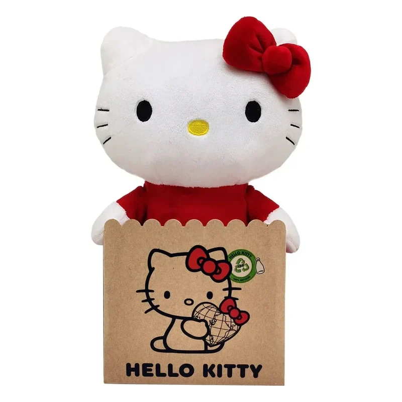 Sanrio gosedjur Hello Kitty med röd klänning 24 cm
