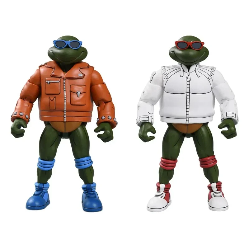Teenage Mutant Ninja Turtles (Cartoon) Actionfigur Punk Leo och Punk Raph 2-Pack 18 cm