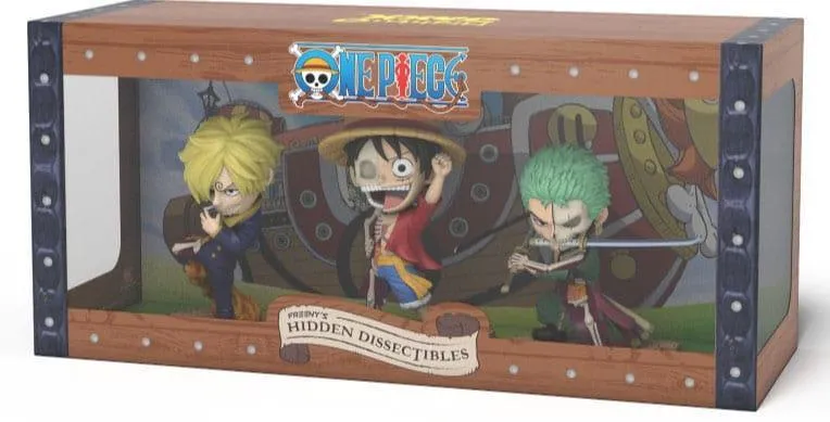 One Piece Freeny's Hidden Dissectables Vinyl Figur Luffy, Zoro och Sanji 10 cm