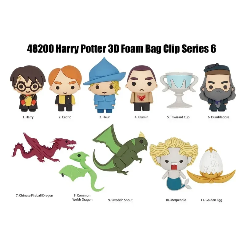 Harry Potter 3D PVC Bag Clips Serie 6 Display (24)
