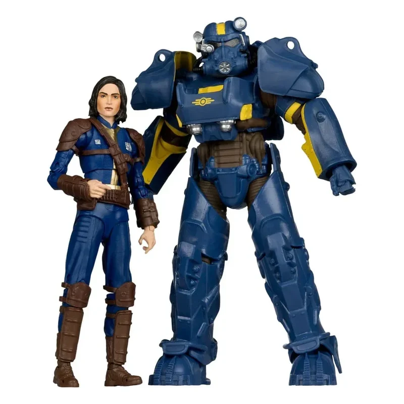 Fallout 4 Figur 2-Pack T-60 Vault Tec & Sole Survivor 18 cm