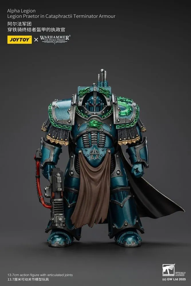 Warhammer The Horus Heresy Action Figur Alpha Legion Legion Praetor i Cataphractii Terminator Armour - 18 cm