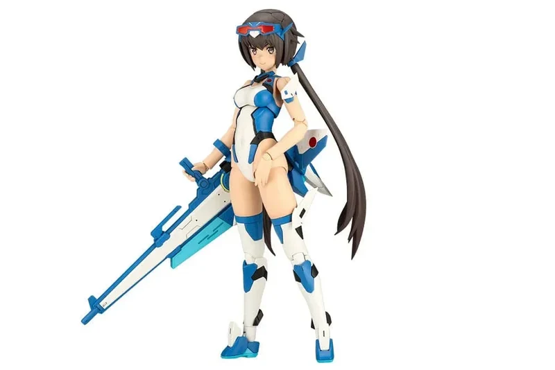 Frame Arms Girl Plastmodellkit Stylet Baddräkt Blå Impuls Färg Version 16 cm