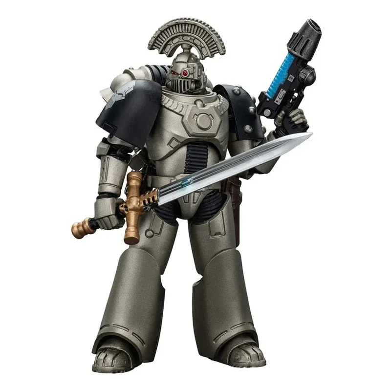 Warhammer The Horus Heresy Action Figur 1/18 Iron Warriors MKVI Tactical Sergeant med Power Sword och Plasma Pistol 12 cm
