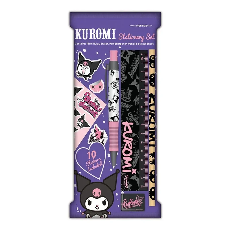 Sanrio Kuromi Stationery Set 6-Pack
