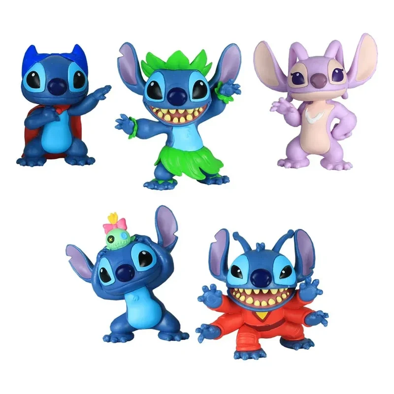 Lilo & Stitch Mini Figur 5-Pack - Samlarfigur Set 7 cm