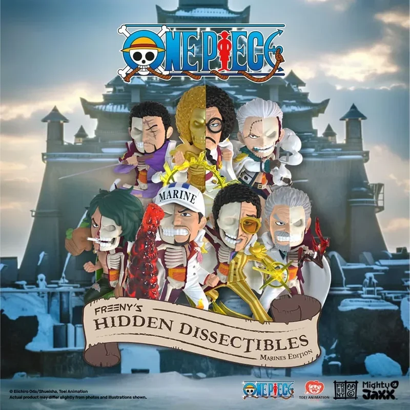 One Piece Freeny's Hidden Dissectables Marines Edition - 4 tum Figur Blind Box Display (6)