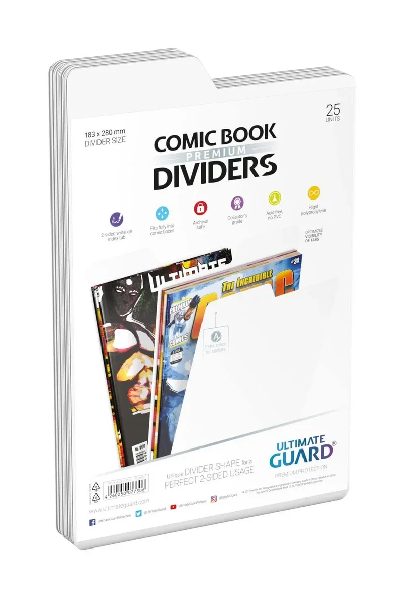 Ultimate Guard Comic Book Dividers (25) - Vit
