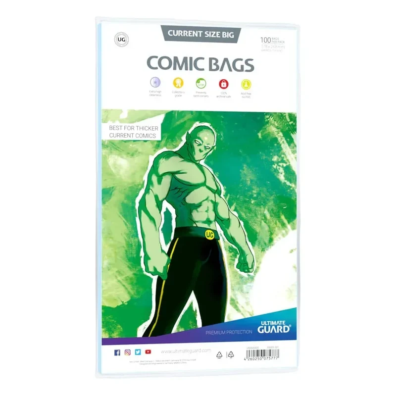 Ultimate Guard Comic Bags Standard (100) - Skydd för Ditt Samlarvärde