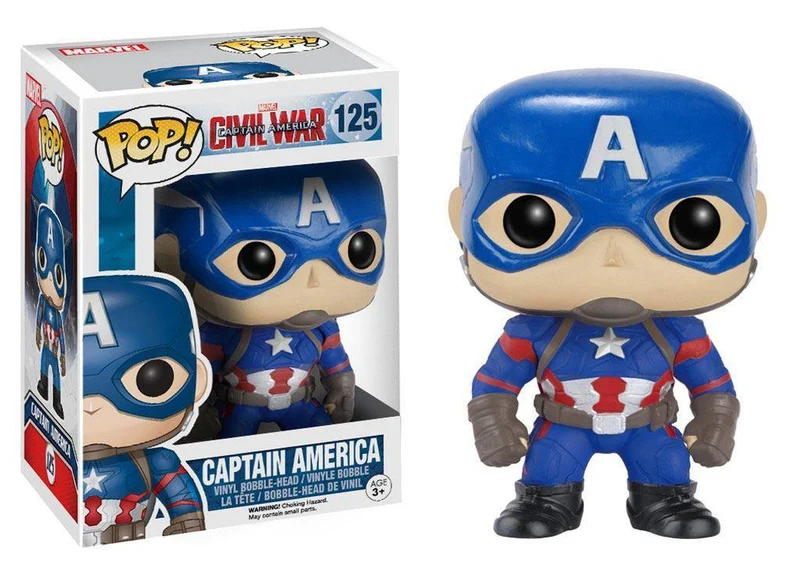 Captain America Civil War POP! Vinyl Bobble-Head 10 cm